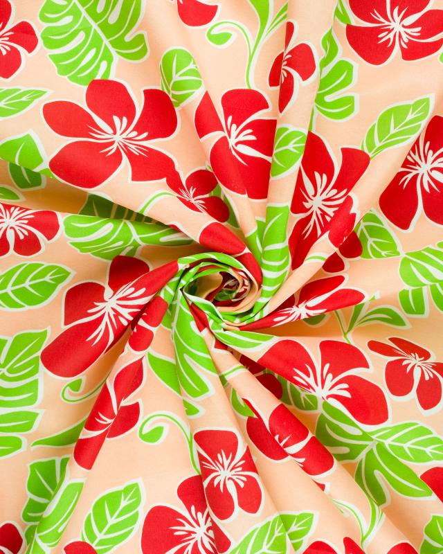 Polynesian Fabric MOEMOEA Red - Tissushop